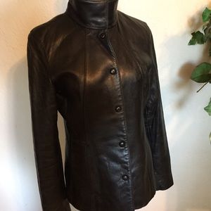 Kenneth Cole Black Leather jacket